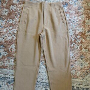Stradivarius Petite tailored cigarette pants in dark beige